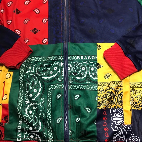 Men’s Colorful bandana Track jacket. - Picture 2 of 5